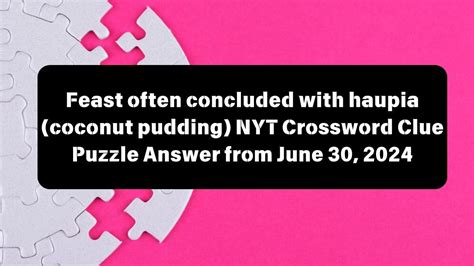 traditional hawaiian feast crossword